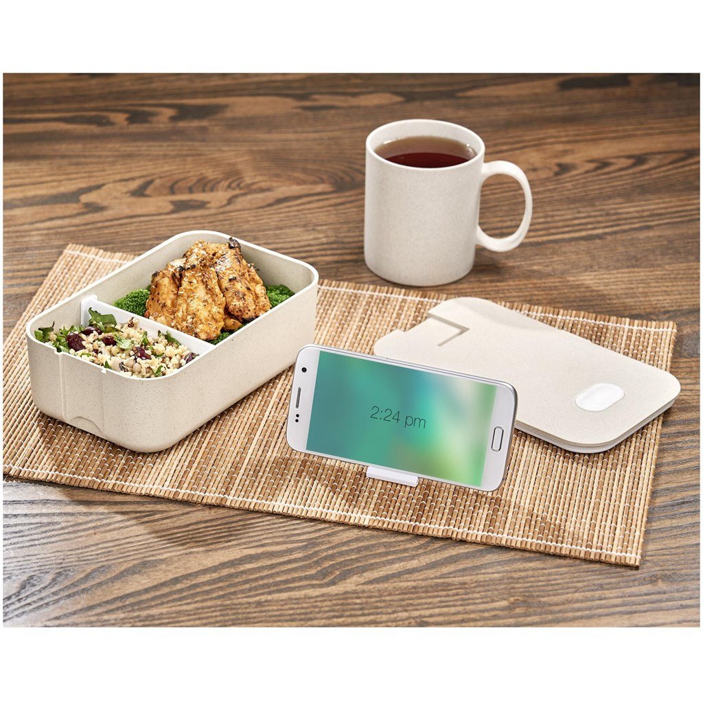 Okiyo Machi Wheat Straw Lunch Box - Eco - Friendly Choice - Brand your company Logo! Get a quote - Promo Lingo