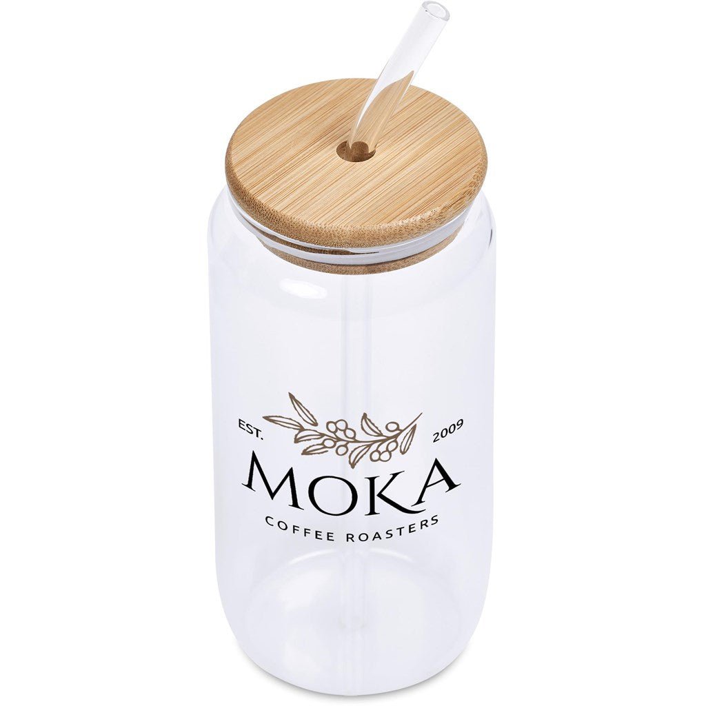 Okiyo Natsu Glass & Bamboo Tumbler & Straw - 500ml Eco Chic - Brand your company Logo! Get a quote - Promo Lingo