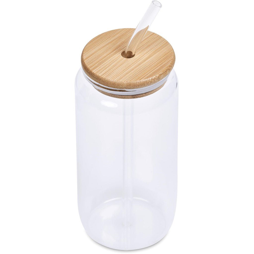 Okiyo Natsu Glass & Bamboo Tumbler & Straw - 500ml Eco Chic - Brand your company Logo! Get a quote - Promo Lingo