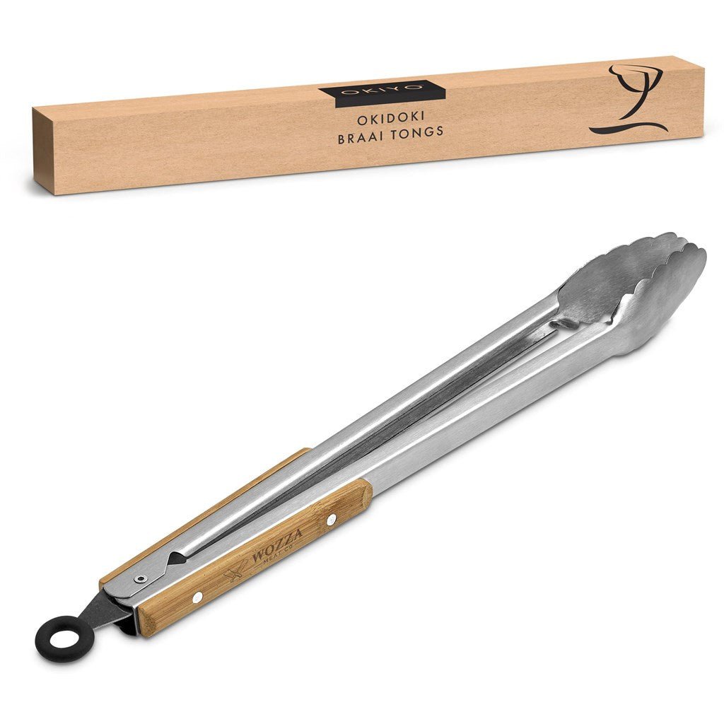 Okiyo Okidoki Braai Tongs - Brand your company Logo! Get a quote - Promo Lingo