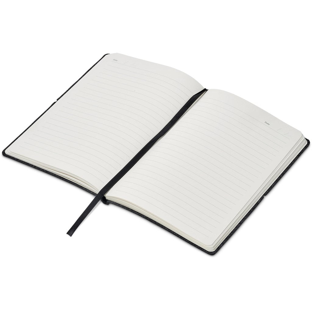 Okiyo Rika Recycled PET Felt A5 Soft Cover Notebook - Brand your company Logo! Get a quote - Promo Lingo