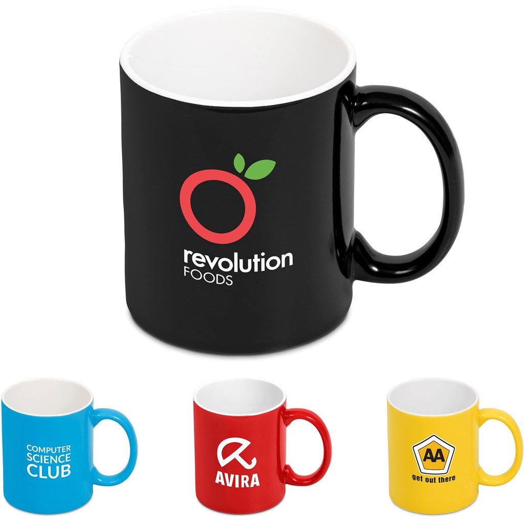 Omega Ceramic Coffee Mug - 330ml - Brand your company Logo! Get a quote - Promo Lingo