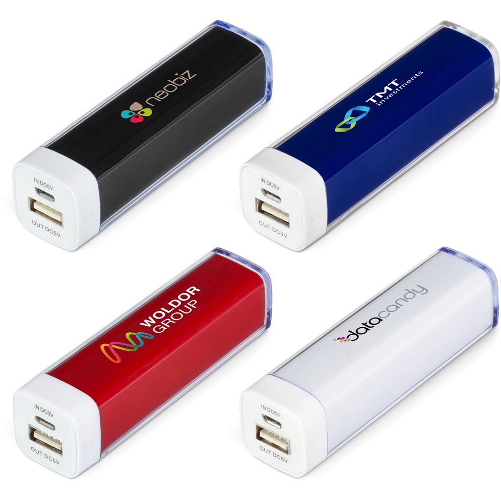 Omega Power Bank - 2,200mAh - Brand your company Logo! Get a quote - Promo Lingo