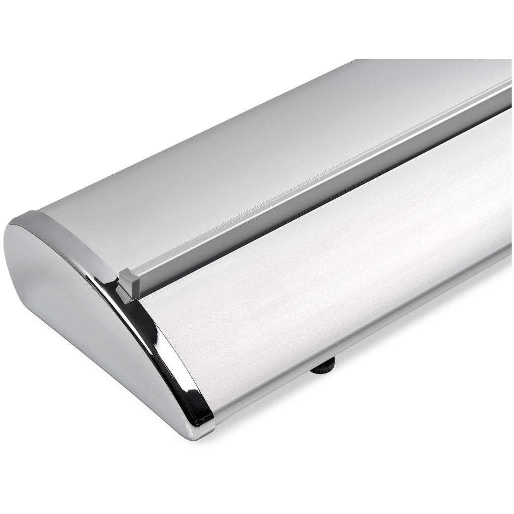 Ovation Layflat Pull Up Banner - Brand your company Logo! Get a quote - Promo Lingo