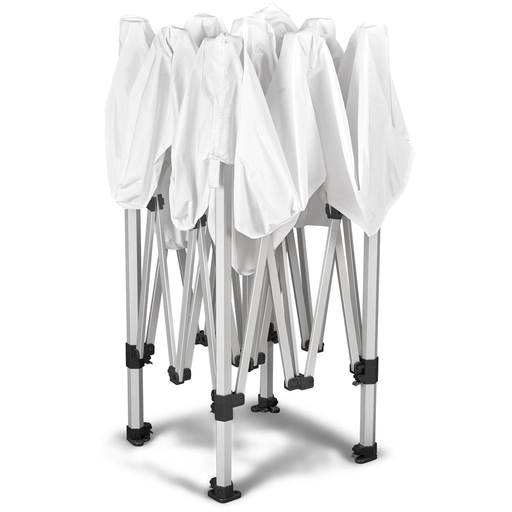 Ovation Sublimated Gazebo 2m X 2m Petite Frame - 2 Full - Wall Skins - Brand your company Logo! Get a quote - Promo Lingo
