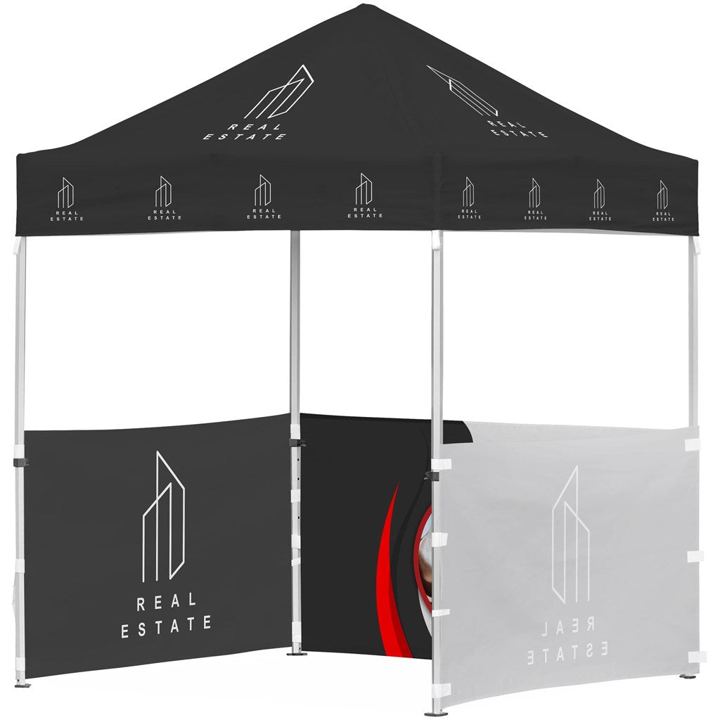 Ovation Sublimated Gazebo 2m X 2m Petite Frame - 3 Half - Wall Skins - Brand your company Logo! Get a quote - Promo Lingo
