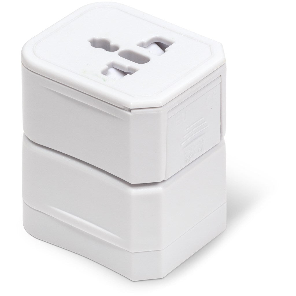 Path - Finder World Travel Adaptor - Brand your company Logo! Get a quote - Promo Lingo
