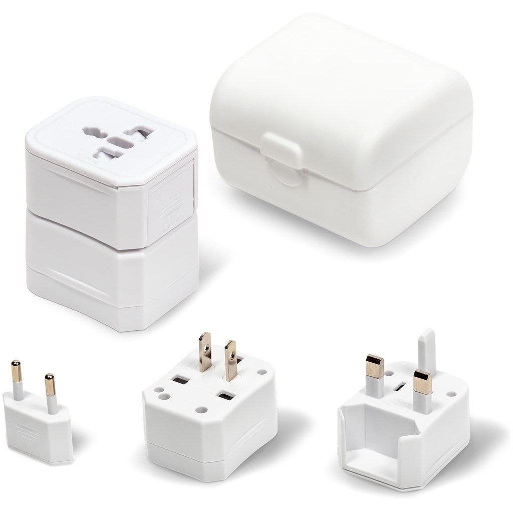 Path - Finder World Travel Adaptor - Brand your company Logo! Get a quote - Promo Lingo
