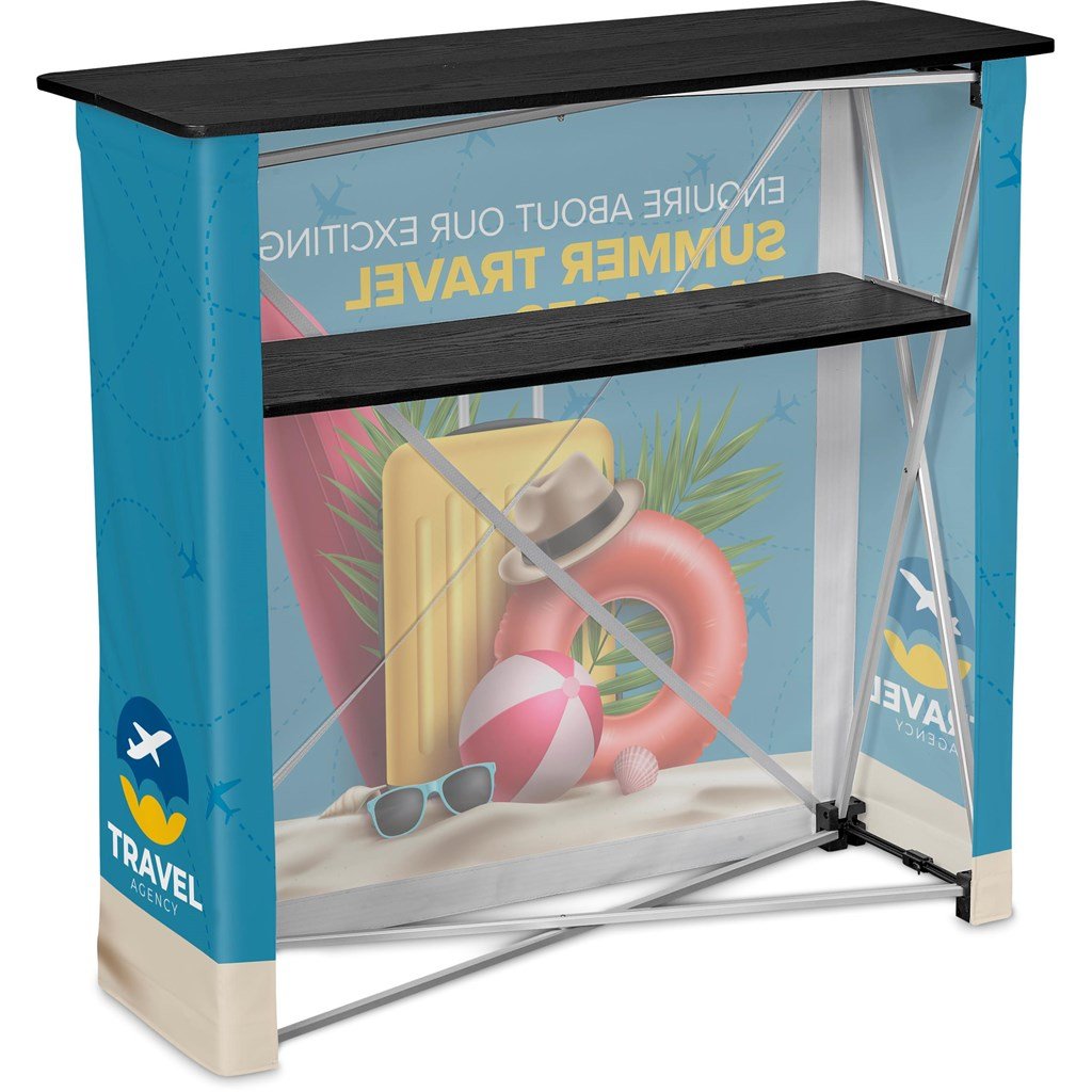 Pop Up Fabric Counter - Brand your company Logo! Get a quote - Promo Lingo