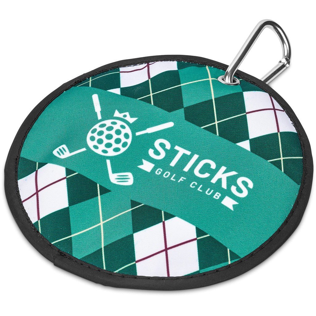 Pre - Printed Sample Hoppla Eagle Polyester Golf Ball Cleaner - Brand your company Logo! Get a quote - Promo Lingo