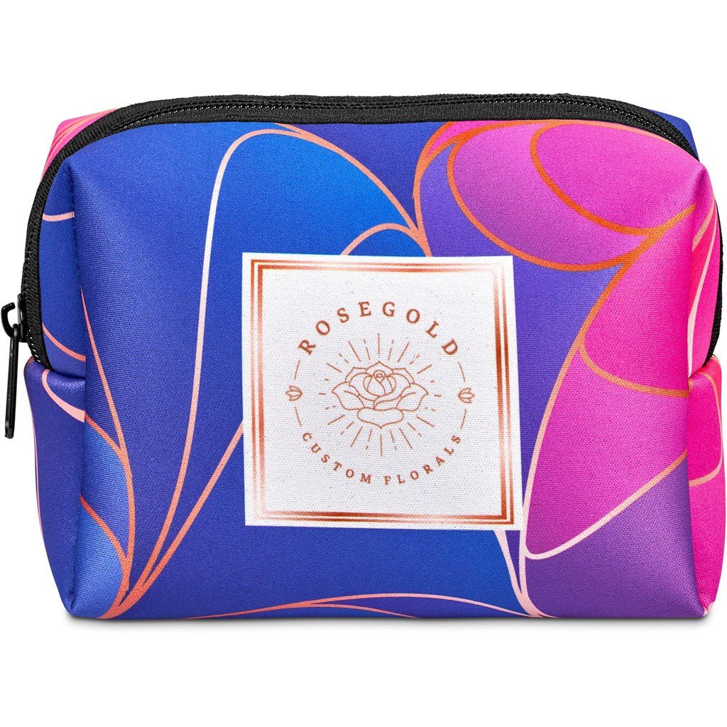 Pre - Printed Sample Hoppla Emma Neoprene Cosmetic Bag - Brand your company Logo! Get a quote - Promo Lingo