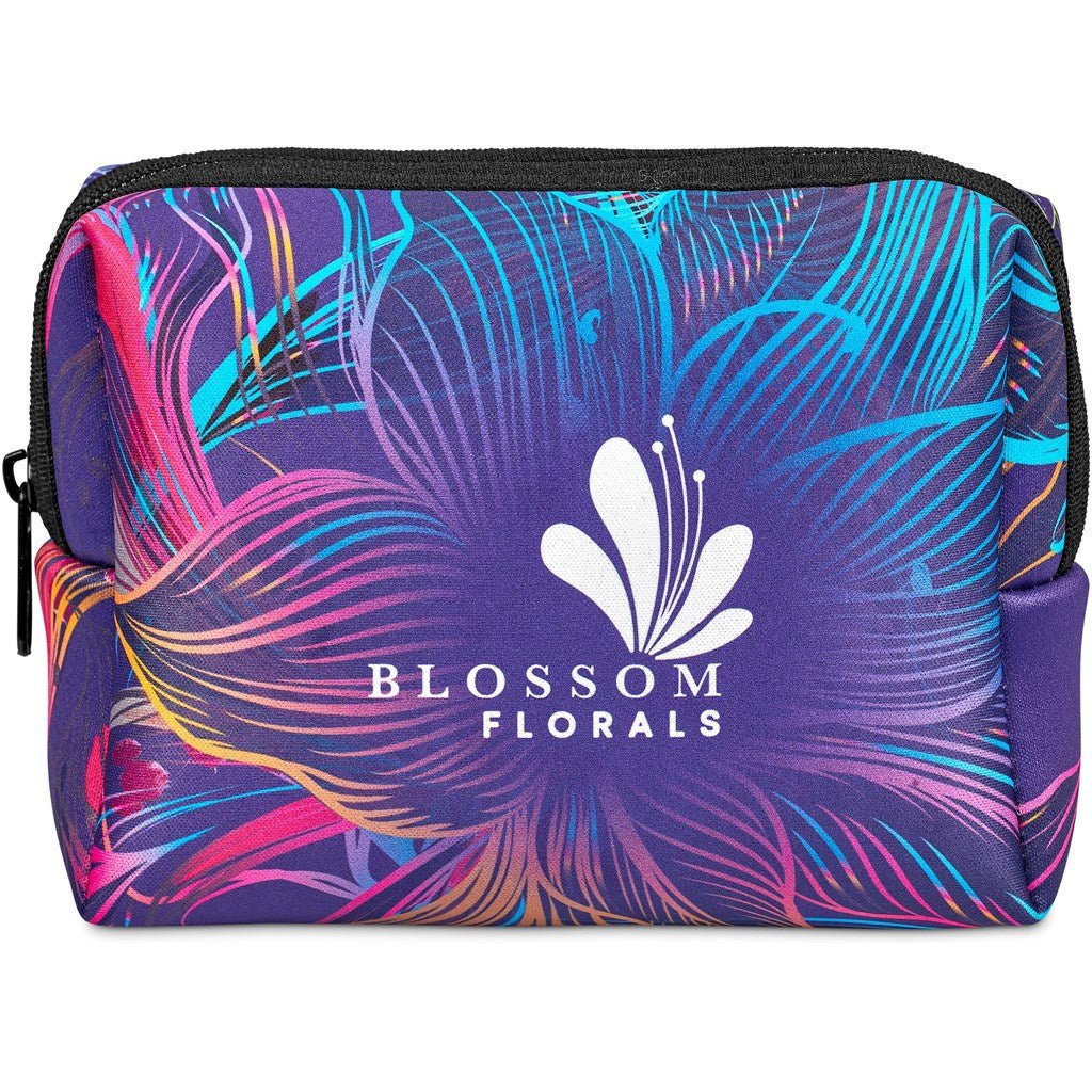 Pre - Printed Sample Hoppla Emma Neoprene Cosmetic Bag - Brand your company Logo! Get a quote - Promo Lingo