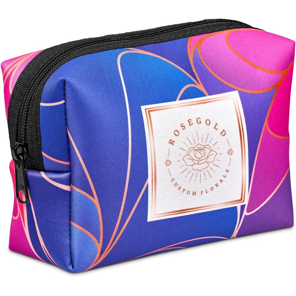 Pre - Printed Sample Hoppla Emma Neoprene Cosmetic Bag - Brand your company Logo! Get a quote - Promo Lingo
