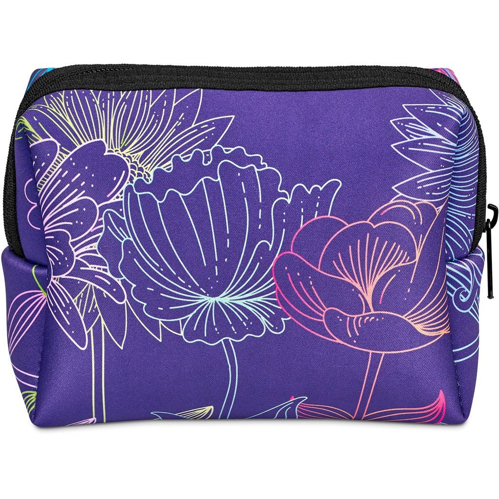 Pre - Printed Sample Hoppla Emma Neoprene Cosmetic Bag - Brand your company Logo! Get a quote - Promo Lingo
