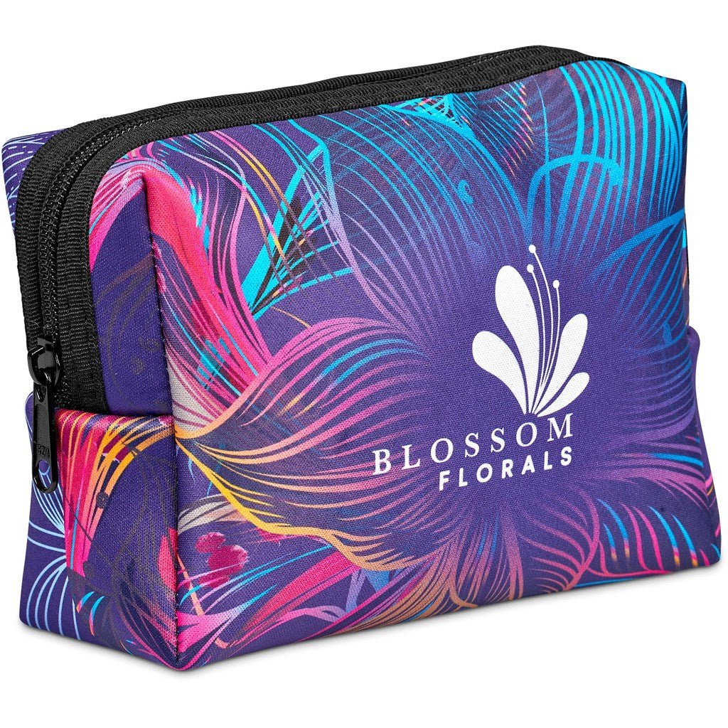 Pre - Printed Sample Hoppla Emma Neoprene Cosmetic Bag - Brand your company Logo! Get a quote - Promo Lingo