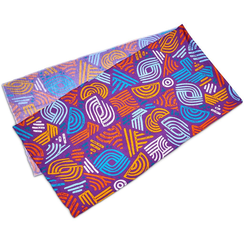 Pre - Production Sample Hoppla Crown Polyester Head Wrap - Brand your company Logo! Get a quote - Promo Lingo