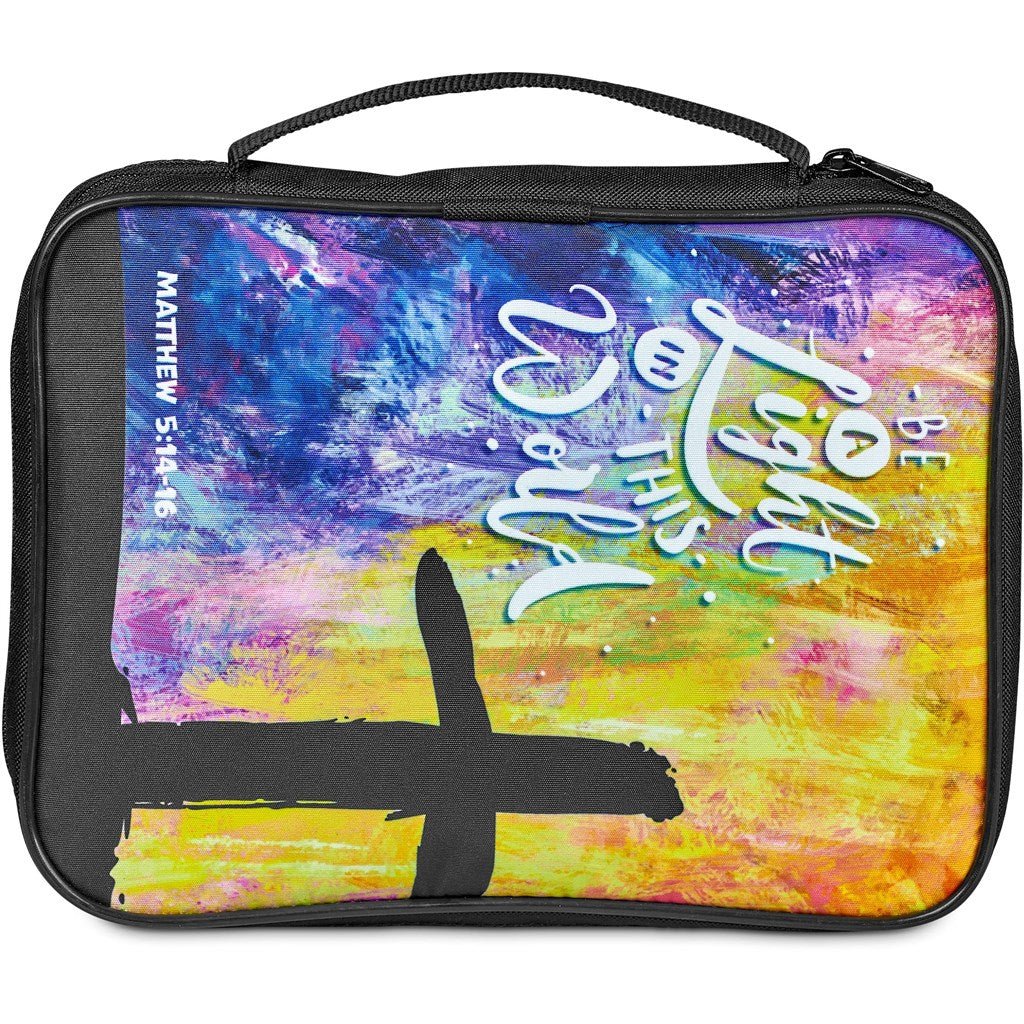 Pre - Production Sample Hoppla Faith Bible Book Bag With Carry Handle - Brand your company Logo! Get a quote - Promo Lingo