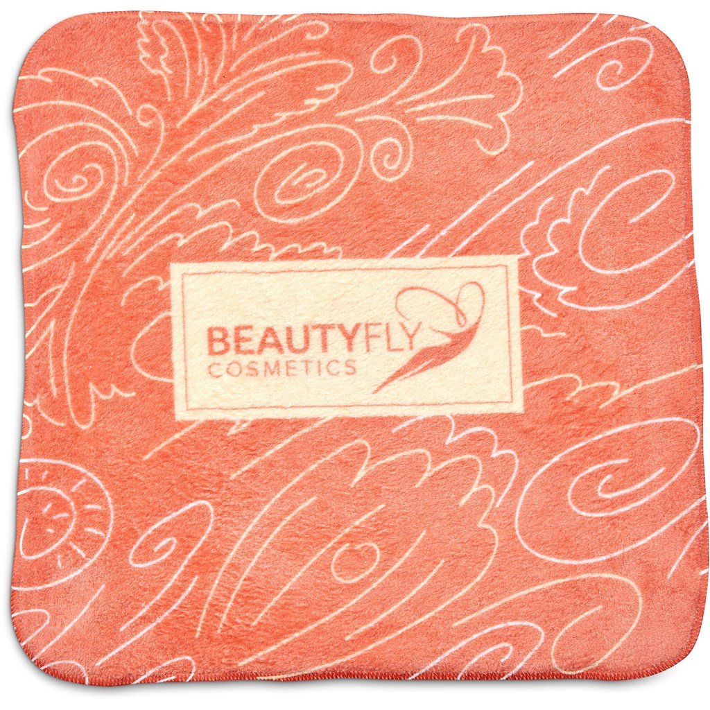 Pre - Production Sample Hoppla Glamour Makeup Remover Cloth - Dual - Brand your company Logo! Get a quote - Promo Lingo
