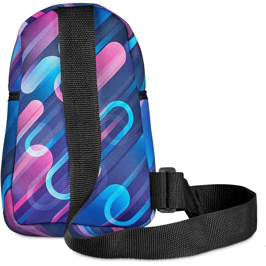 Pre - Production Sample Hoppla Golden Mile Neoprene Cross Body Bag - Brand your company Logo! Get a quote - Promo Lingo