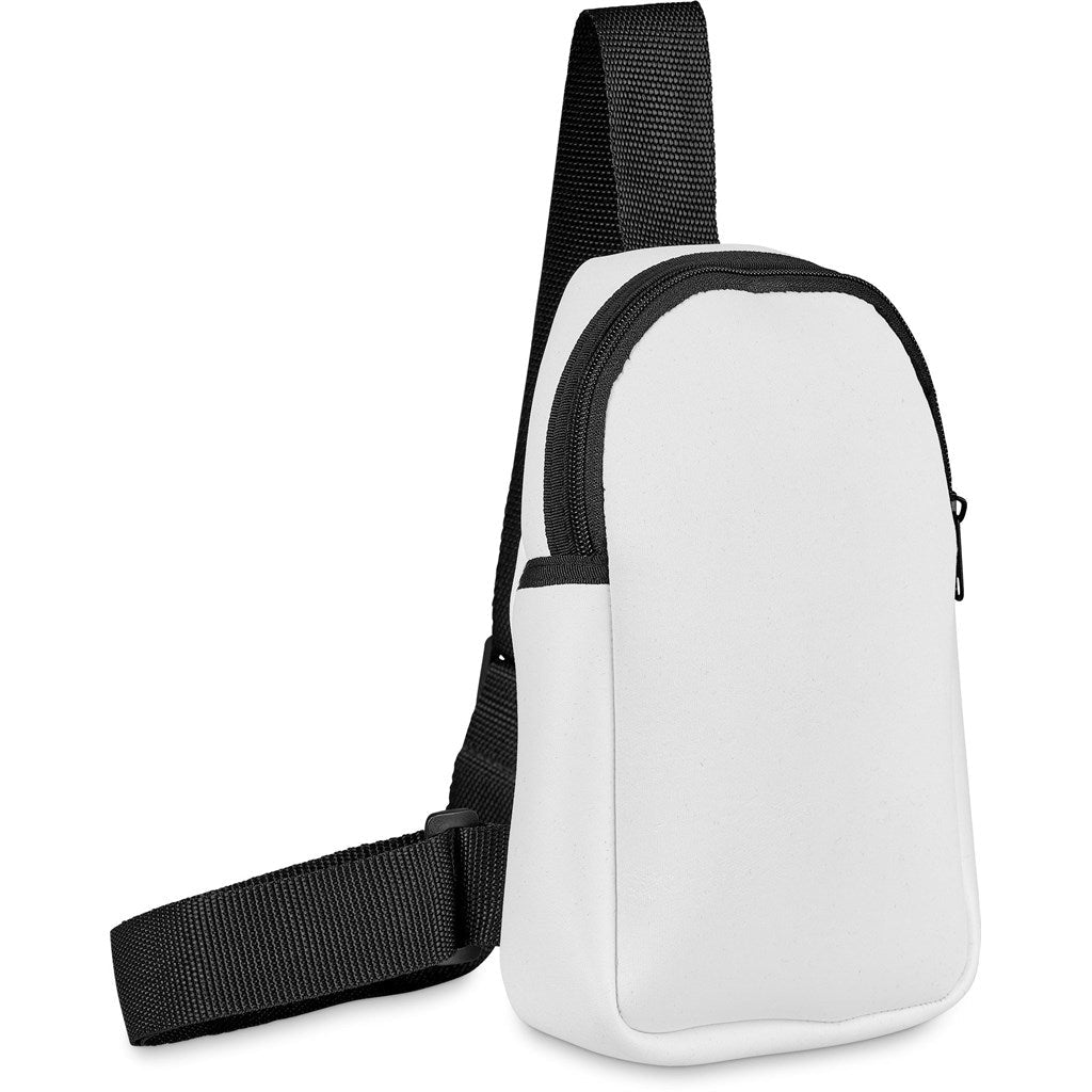 Pre - Production Sample Hoppla Golden Mile Neoprene Cross Body Bag - Brand your company Logo! Get a quote - Promo Lingo