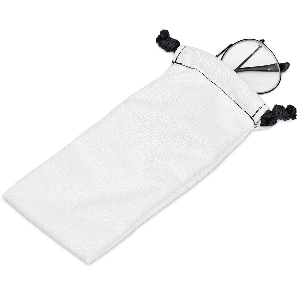 Pre - Production Sample Hoppla Midlands Polyester Glasses Pouch - Brand your company Logo! Get a quote - Promo Lingo