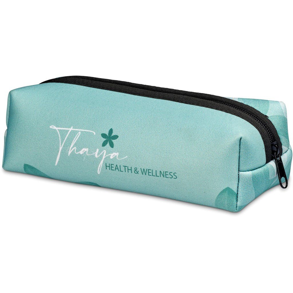 Pre - Production Sample Hoppla Neoprene Doodle Pencil Case - Brand your company Logo! Get a quote - Promo Lingo