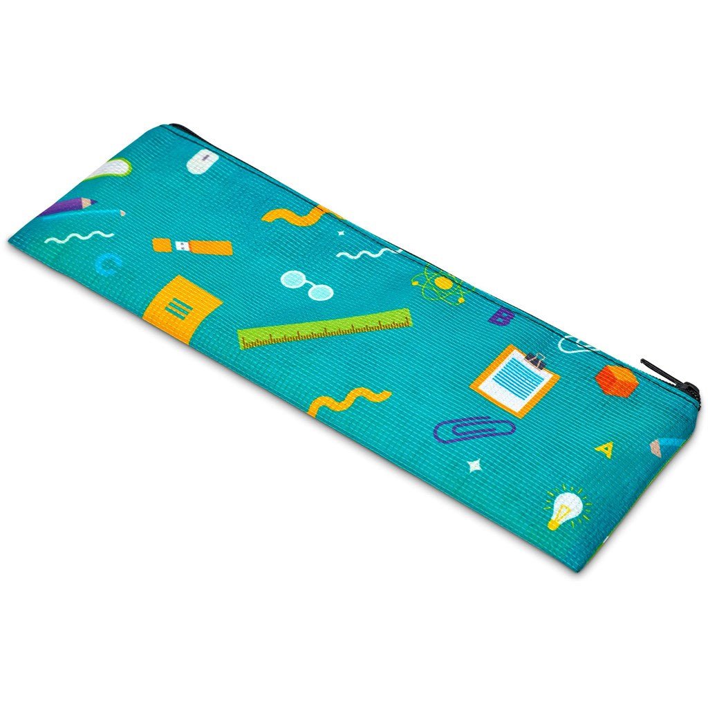 Pre - Production Sample Hoppla Parker Recycled PET Stitch - Bond Pencil Case - Brand your company Logo! Get a quote - Promo Lingo