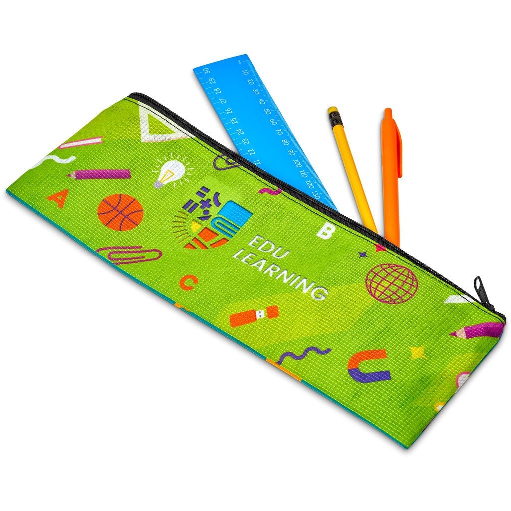 Pre - Production Sample Hoppla Parker Recycled PET Stitch - Bond Pencil Case - Brand your company Logo! Get a quote - Promo Lingo