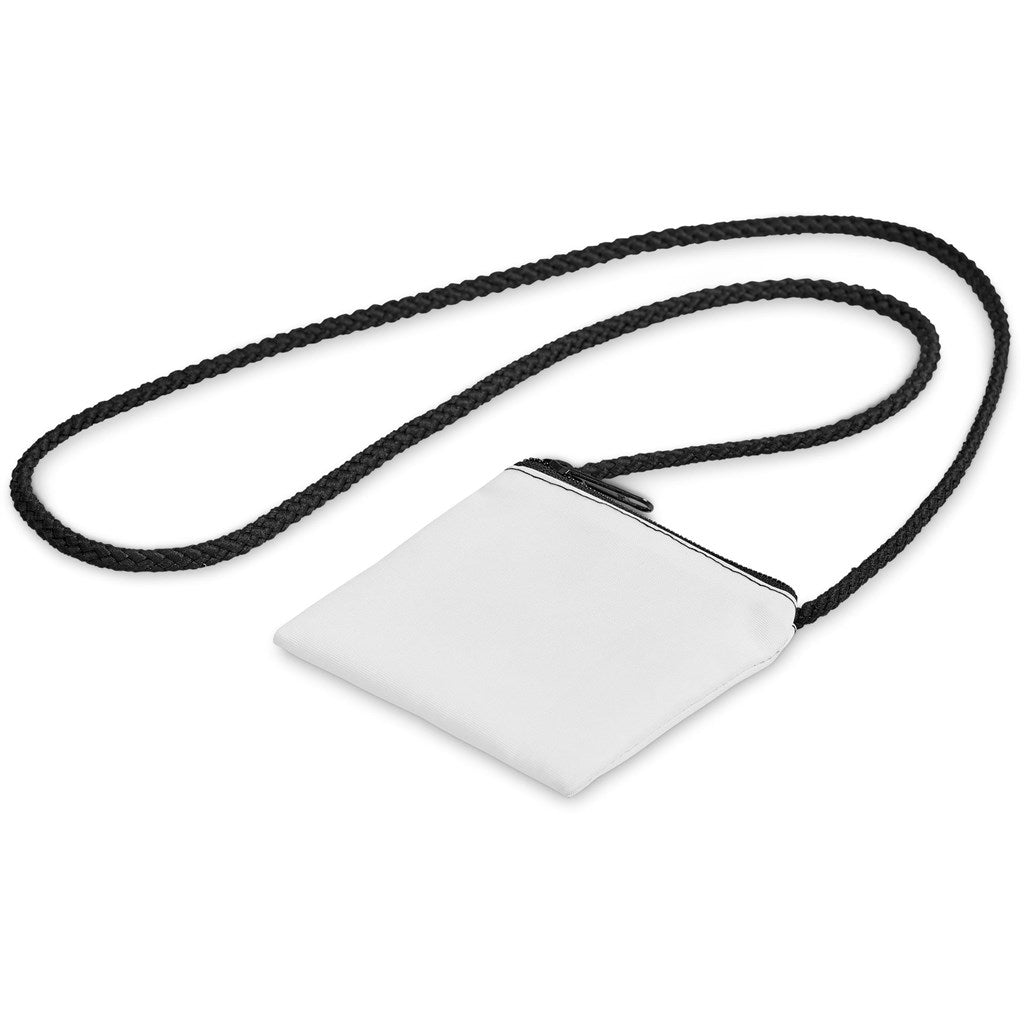 Pre - Production Sample Hoppla Sani Tuck Money Neck Pouch - Brand your company Logo! Get a quote - Promo Lingo