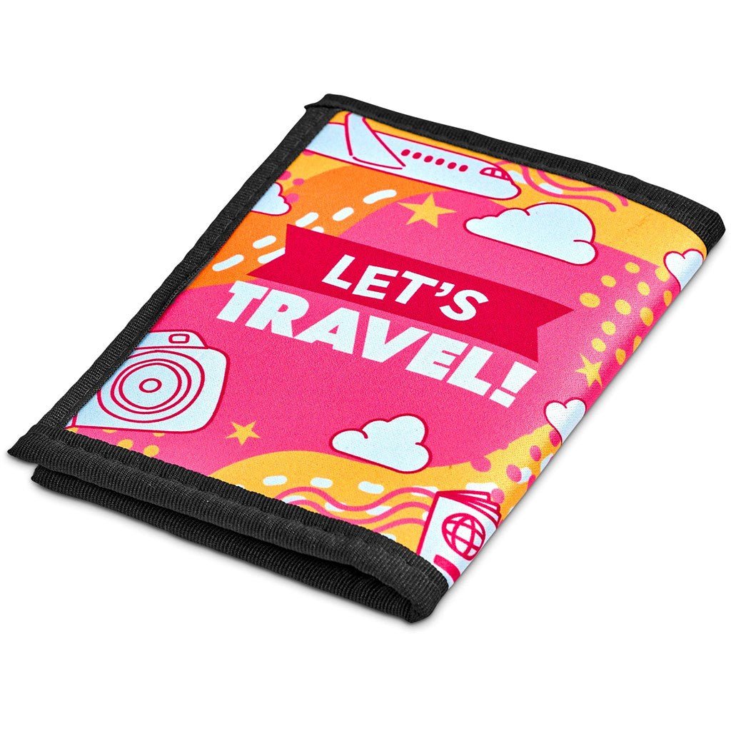 Pre - Production Sample Hoppla Zambezi Neoprene Passport Cover - Brand your company Logo! Get a quote - Promo Lingo