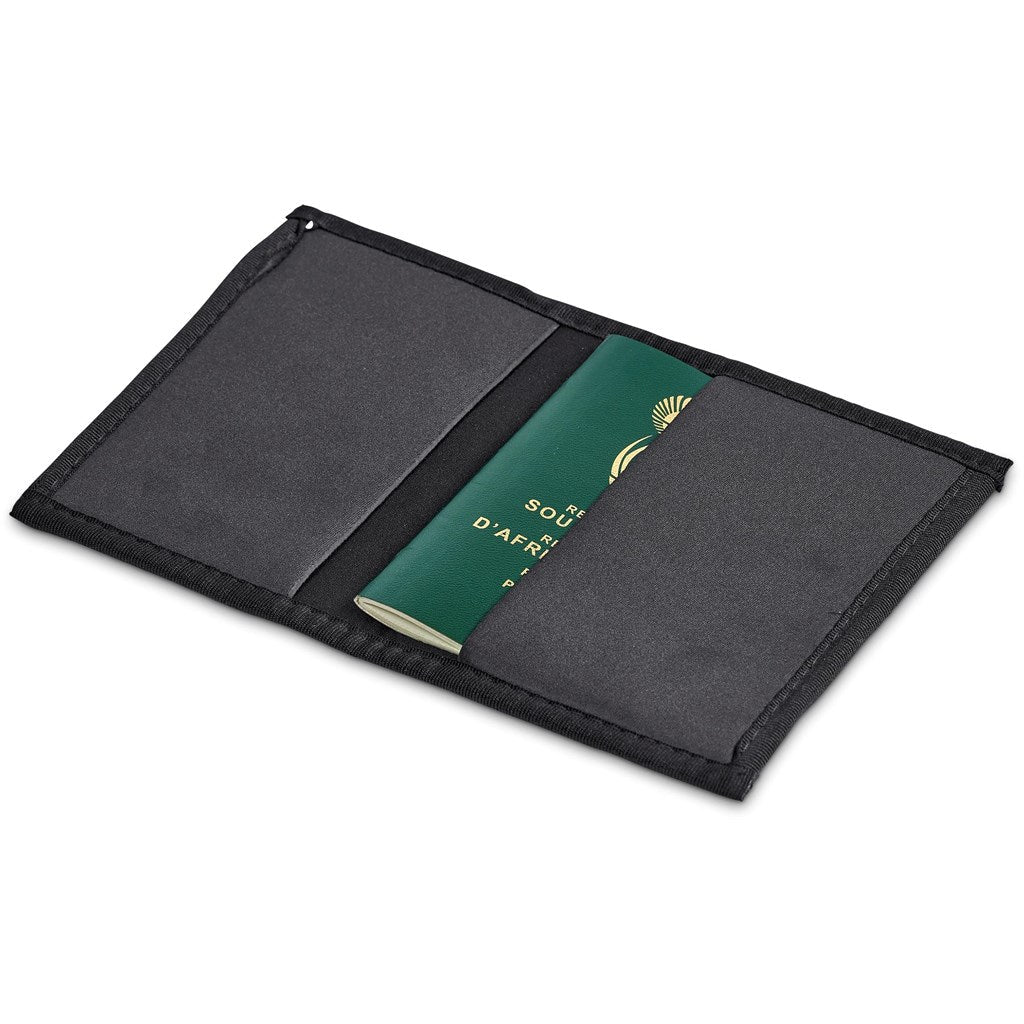 Pre - Production Sample Hoppla Zambezi Neoprene Passport Cover - Brand your company Logo! Get a quote - Promo Lingo