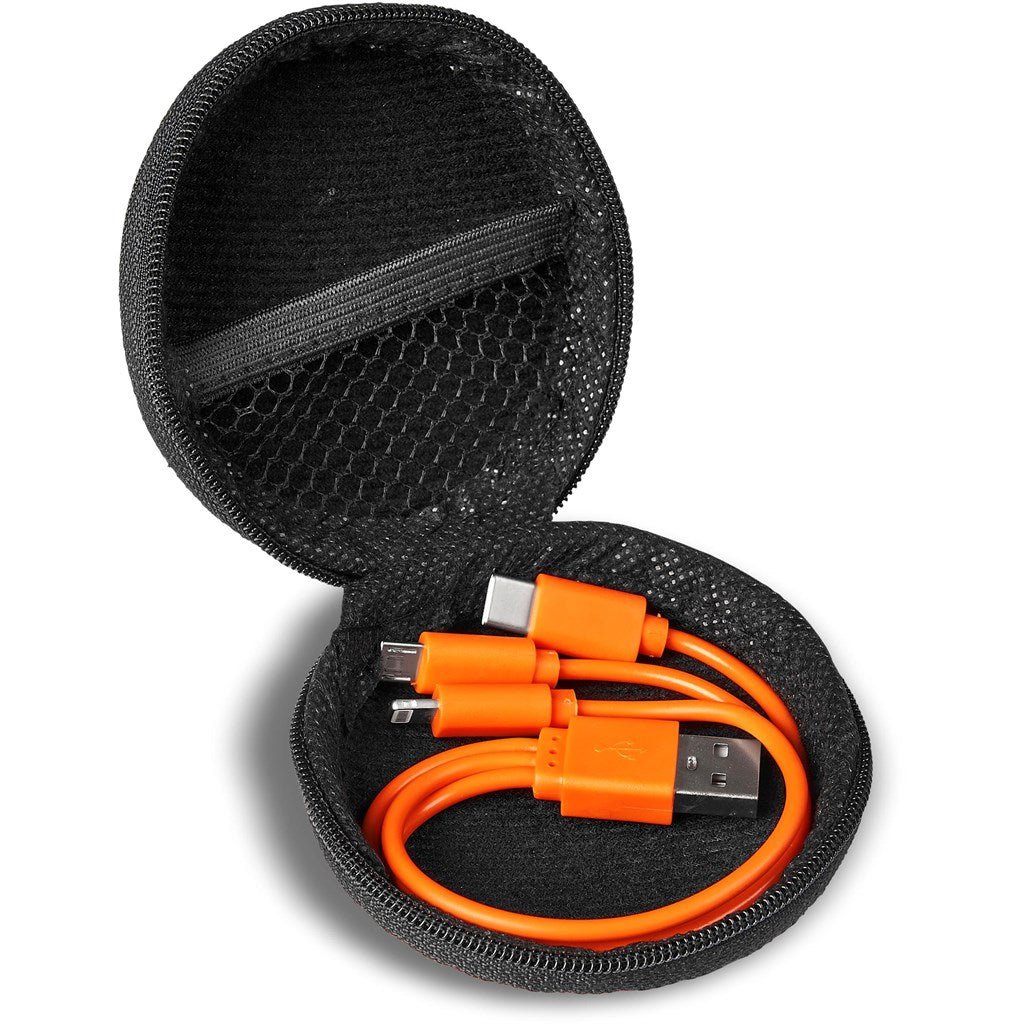 Sammy Tri - Cable in EVA Case - Brand your company Logo! Get a quote - Promo Lingo