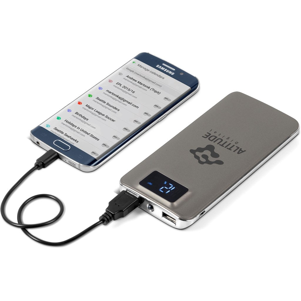 Sapphire Power Bank - 10,000mAh - Brand your company Logo! Get a quote - Promo Lingo