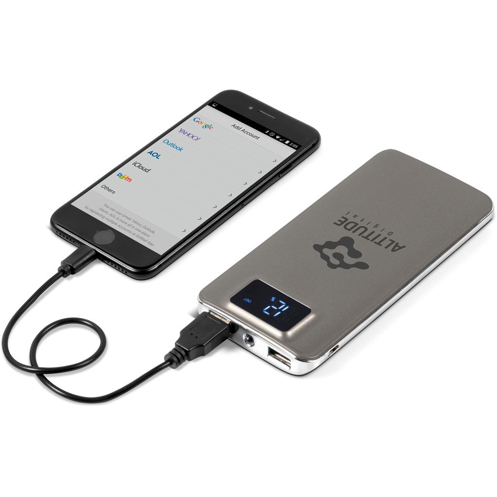 Sapphire Power Bank - 10,000mAh - Brand your company Logo! Get a quote - Promo Lingo