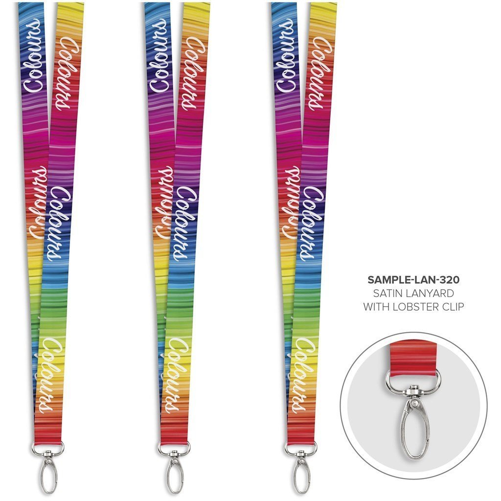 Satin Pre - branded Lanyard - Sample - Brand your company Logo! Get a quote - Promo Lingo