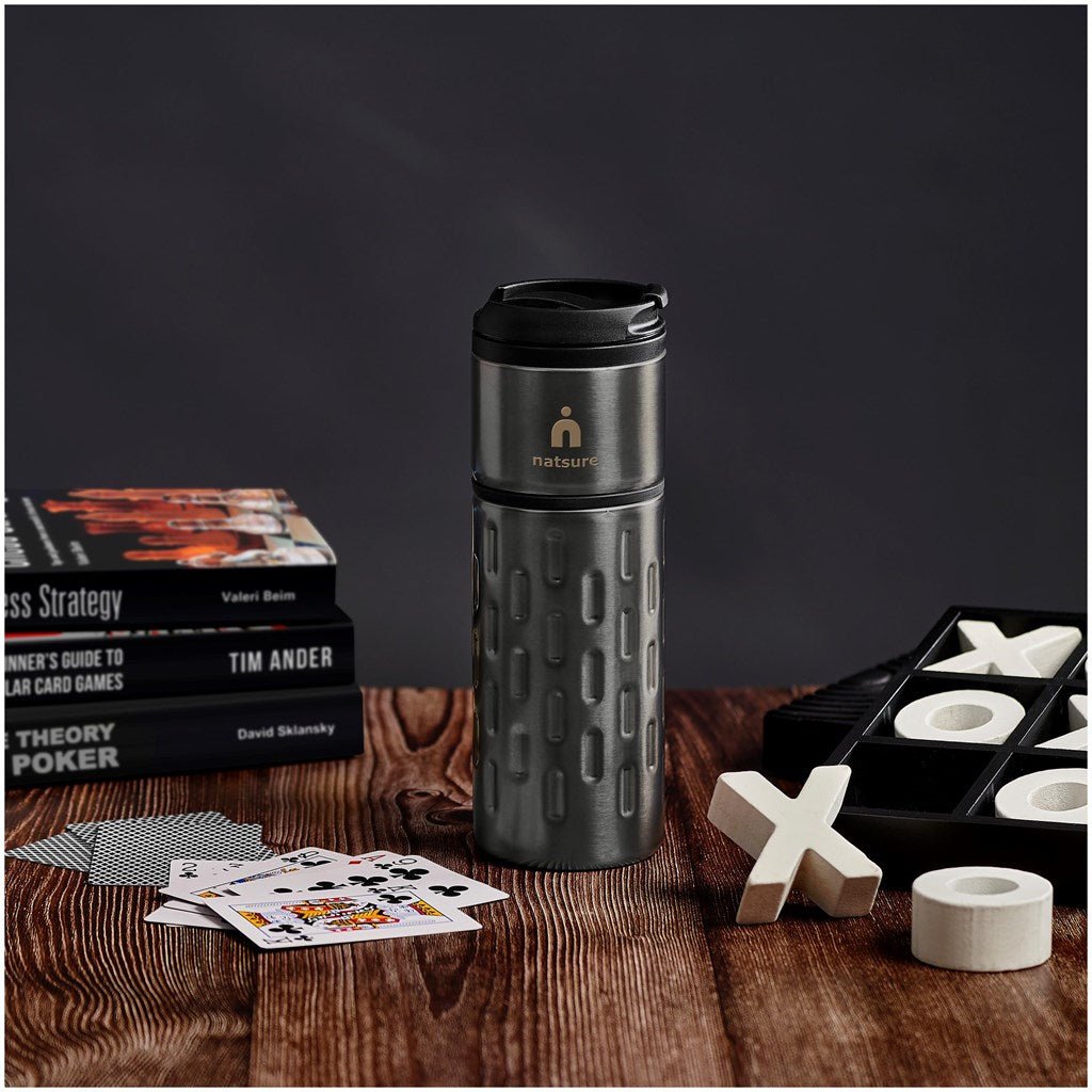 Serendipio Binary Double - Wall Tumbler - 450ml Insulated Design - Brand your company Logo! Get a quote - Promo Lingo