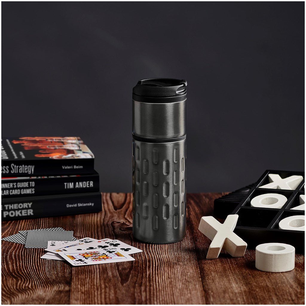 Serendipio Binary Double - Wall Tumbler - 450ml Insulated Design - Brand your company Logo! Get a quote - Promo Lingo