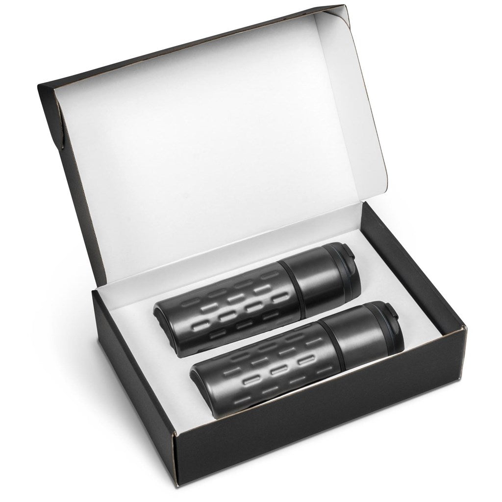 Serendipio Binary One Drinkware Gift Set in Elegant Box - Brand your company Logo! Get a quote - Promo Lingo