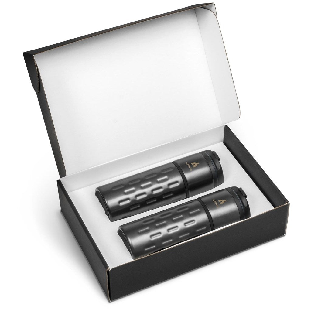 Serendipio Binary One Drinkware Gift Set in Elegant Box - Brand your company Logo! Get a quote - Promo Lingo