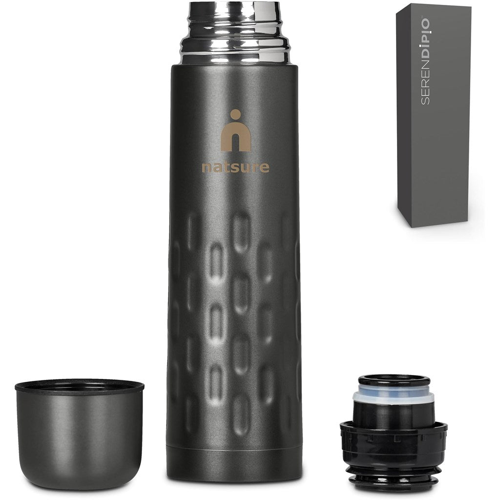 Serendipio Binary Stainless Steel Vacuum Flask - 500ml Design - Brand your company Logo! Get a quote - Promo Lingo