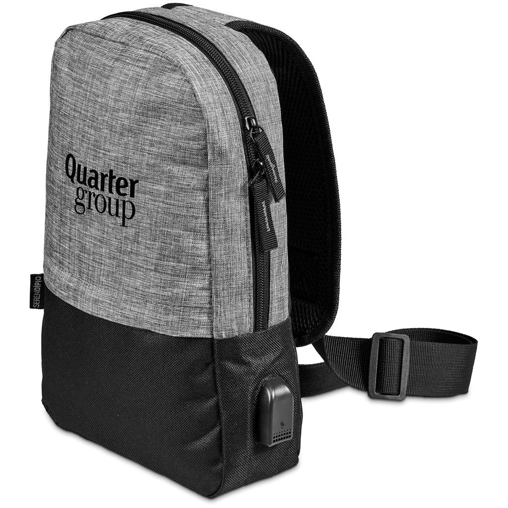 Serendipio Lifestyle Crossbody Sling Bag with USB Charging - Brand your company Logo! Get a quote - Promo Lingo