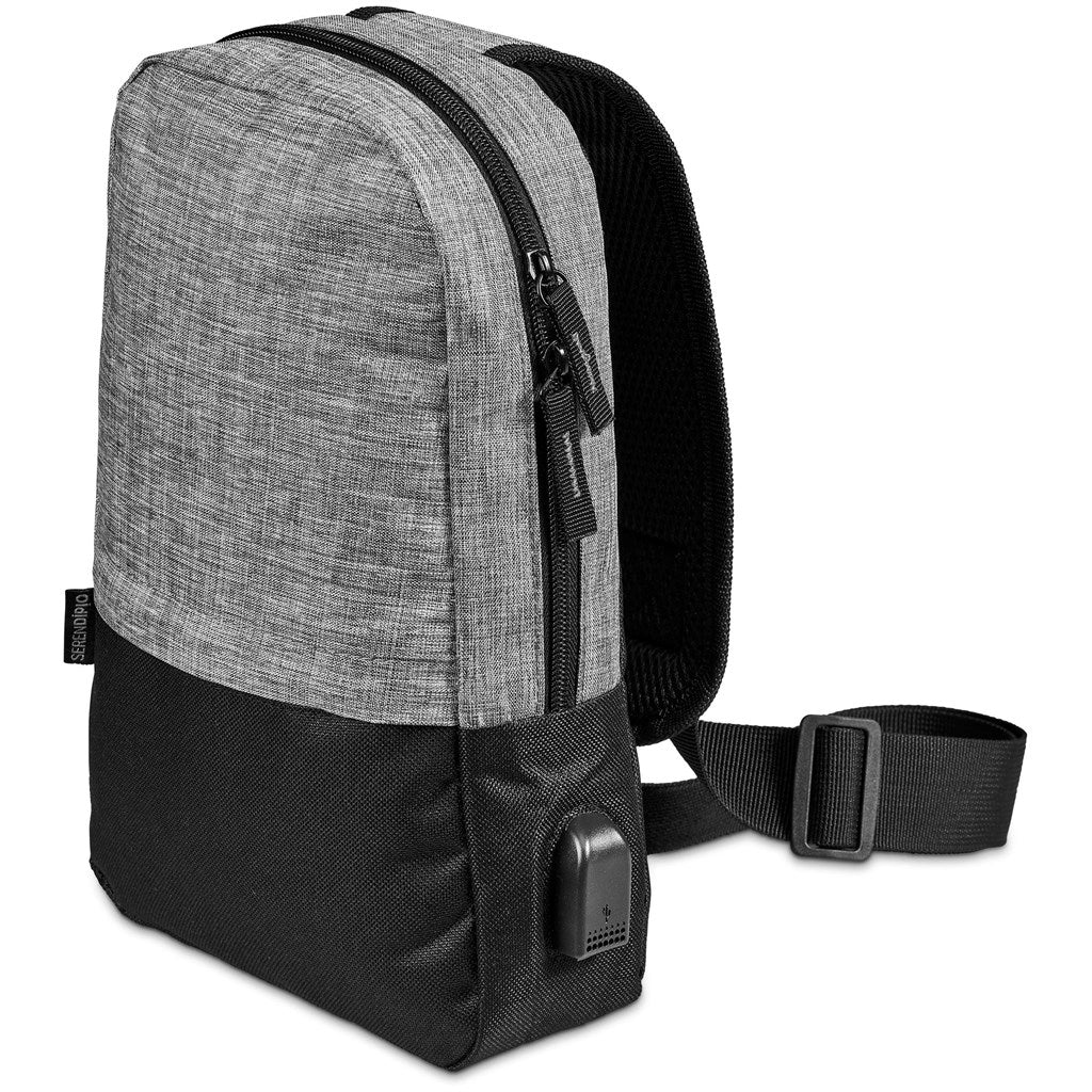 Serendipio Lifestyle Crossbody Sling Bag with USB Charging - Brand your company Logo! Get a quote - Promo Lingo