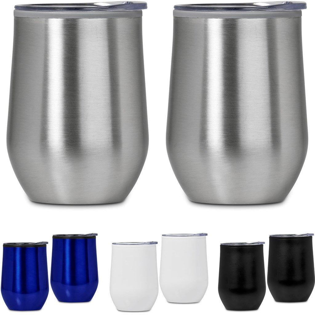 Serendipio Madison Duo Set: Stylish Double - Wall Beverage Cups - Brand your company Logo! Get a quote - Promo Lingo