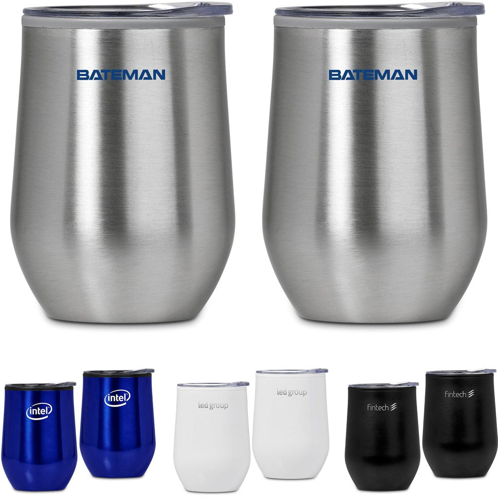 Serendipio Madison Duo Set: Stylish Double - Wall Beverage Cups - Brand your company Logo! Get a quote - Promo Lingo