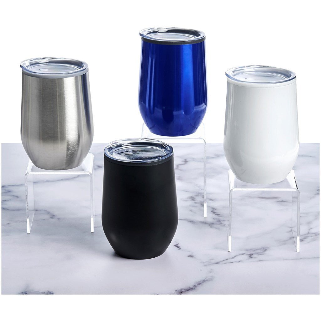 Serendipio Madison Stainless Steel & Plastic Double - Wall Tumbler - 350ml for Hot or Cold Drinks - Brand your company Logo! Get a quote - Promo Lingo