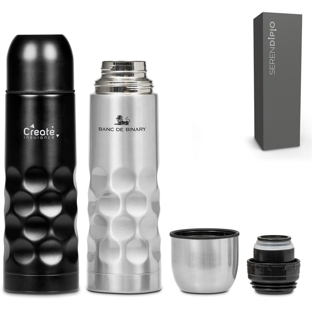Serendipio Meteor Stainless Steel Vacuum Flask - 500ml Bold Design - Brand your company Logo! Get a quote - Promo Lingo