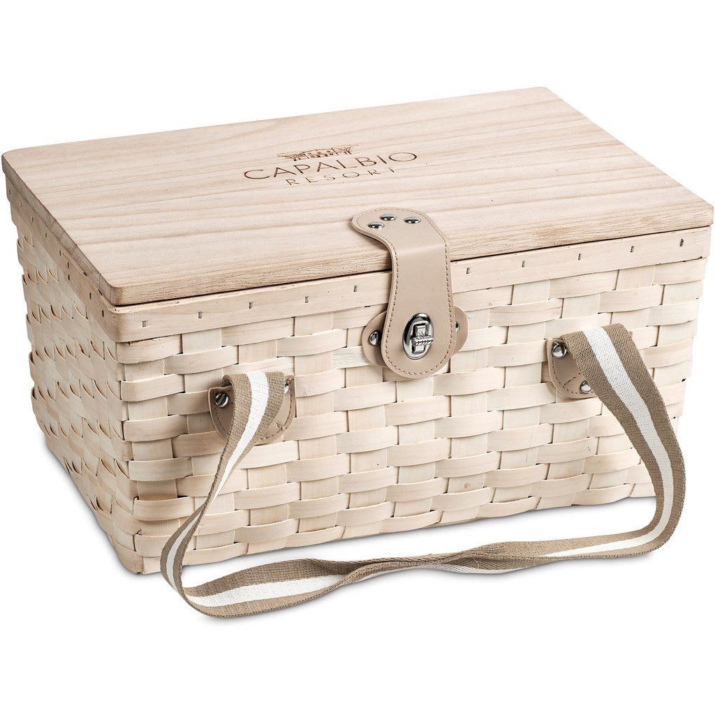 Serendipio Montega 2 - Person Picnic Basket - Brand your company Logo! Get a quote - Promo Lingo