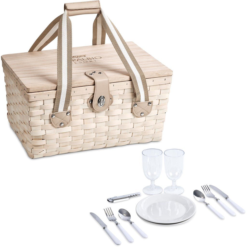 Serendipio Montega 2 - Person Picnic Basket - Brand your company Logo! Get a quote - Promo Lingo
