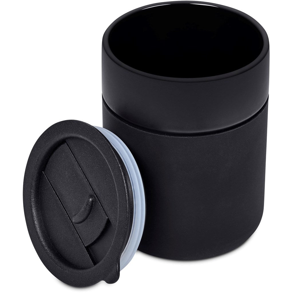 Serendipio Pimlico Ceramic Coffee Tumbler – 300ml Travel Mug - Brand your company Logo! Get a quote - Promo Lingo