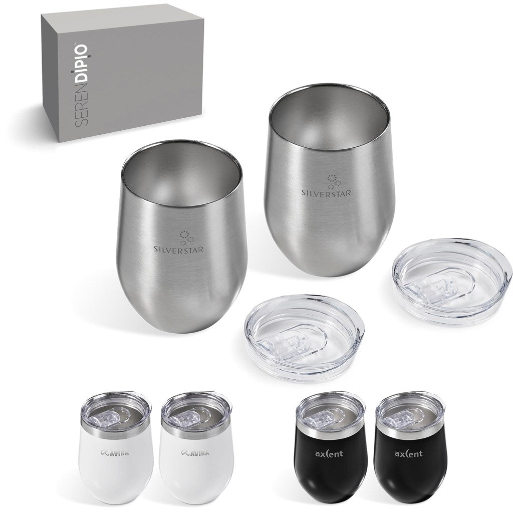 Serendipio Sheridan Duo Set - Double - Wall Drink Cups - Brand your company Logo! Get a quote - Promo Lingo